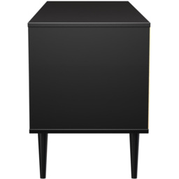 Crowndale Hong Kong 4 Drawer Matt Black Bed Box Ready Assembled - thumbnail 3
