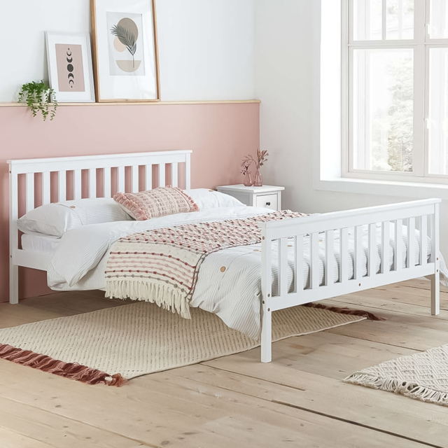 Oxford White Double Bed Frame - image 1