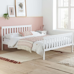 Oxford White Double Bed Frame - thumbnail 1