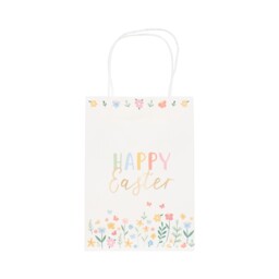 Pack of 8 Easter Floral Party Bags White - thumbnail 4