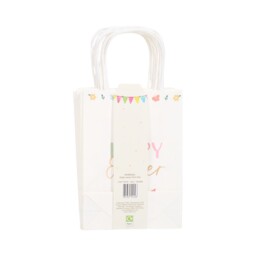 Pack of 8 Easter Floral Party Bags White - thumbnail 2
