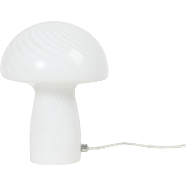 Ribbed Mushroom White Table Light - image 1