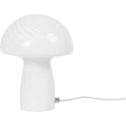 Ribbed Mushroom White Table Light - thumbnail 1