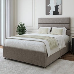 Bedmaster King Size Slate Linen 2 Drawer Divan Base