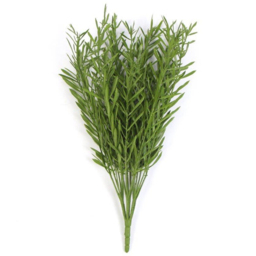Leaf Green Grass Fire Resistant Artificial Foliage Plant Stem 40cm 6 Pack - thumbnail 2
