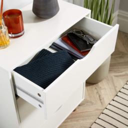 Home Source Boden White 4 Drawer Chest of Drawer - thumbnail 4