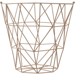 Premier Housewares Vertex Pink Finish Storage Basket - thumbnail 1