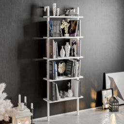 Decorotika Piante 5 Tier White Bookshelf