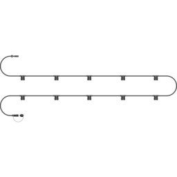 Eagle Connect Festoon E27 ES Screw 10 Lamp Holder 5m