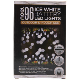 noel Christmas Ice White 96 LED Outdoor Light - thumbnail 1