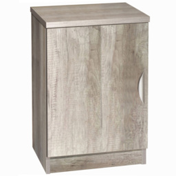 R White Cabinets Single Door Grey Desk Height Cupboard - thumbnail 2