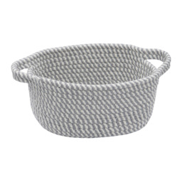 JVL Edison Oval Cotton Rope Storage Basket 3 Pack - thumbnail 4