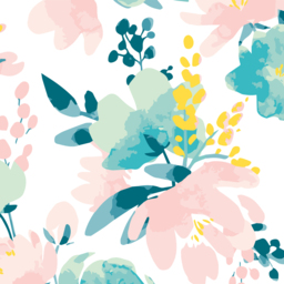 Origin Murals Watercolour Flora Pink Wall Mural - thumbnail 2