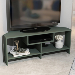 Decorotika Maldives Green 3 Shelf Corner TV Unit - thumbnail 1