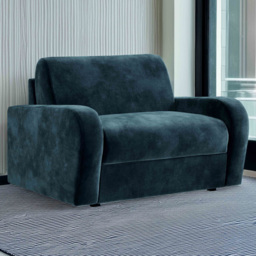 Jay-Be Deco Luxe Velvet Airforce Snuggler Sofa Bed with e-Sprung Mattress