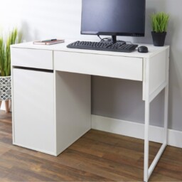 Canterbury 2 Drawer White Office Desk