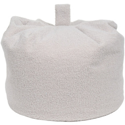 Teddy Boucle Bean Bag Silver - thumbnail 4