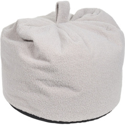Teddy Boucle Bean Bag Silver - thumbnail 3