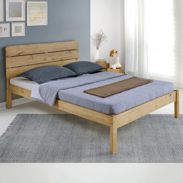 Seconique Ronan Waxed Pine Double Bed - image 1