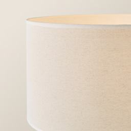ValueLights Wakefield 2 Shelf White Edge Drum Shade Wooden LED Floor Lamp - thumbnail 3