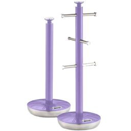 Swan Purple Towel Pole and Mug Tree
