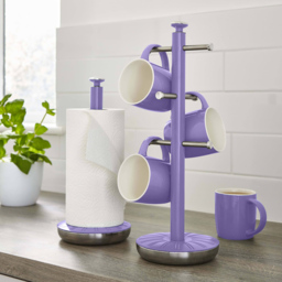 Swan Purple Towel Pole and Mug Tree - thumbnail 2