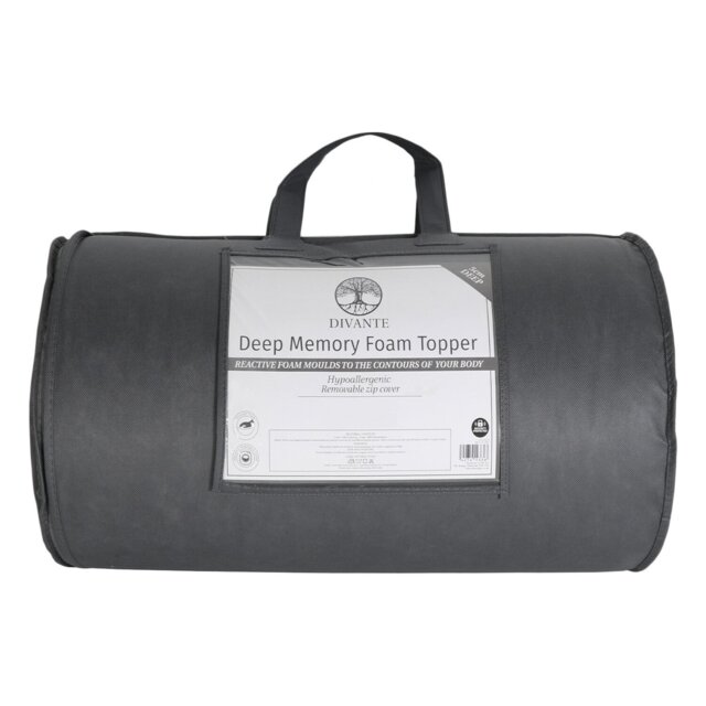 Divante King Size Deep Memory Foam Mattress Topper - image 1