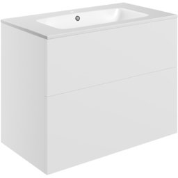 Bathstore Wharton 2 Door White Wall Hung Basin Unit 815mm
