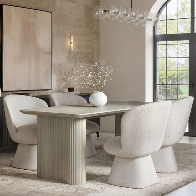 SOLACE+CO Zoya Aiko Beige 4 Seater Dining Set - image 1