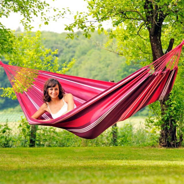 Amazonas Salsa Fuego Single Premium Traditional Cotton Garden Hammock Only - image 1