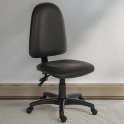 Teknik Office Ergo Twin Faux Leather Desk Chair Black