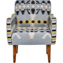 Premier Housewares Cefena Kilim Style Armchair - thumbnail 2