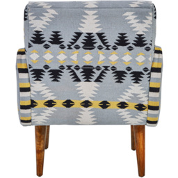 Premier Housewares Cefena Kilim Style Armchair - thumbnail 4