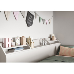 Flair Slick Triple Sleeper Staircase White Bunk Bed - thumbnail 3