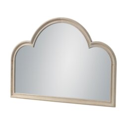 Maeve Washed Wooden Arch Wall Mirror 70 x 100cm - thumbnail 3