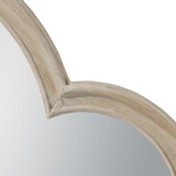 Maeve Washed Wooden Arch Wall Mirror 70 x 100cm - thumbnail 4
