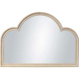 Maeve Washed Wooden Arch Wall Mirror 70 x 100cm