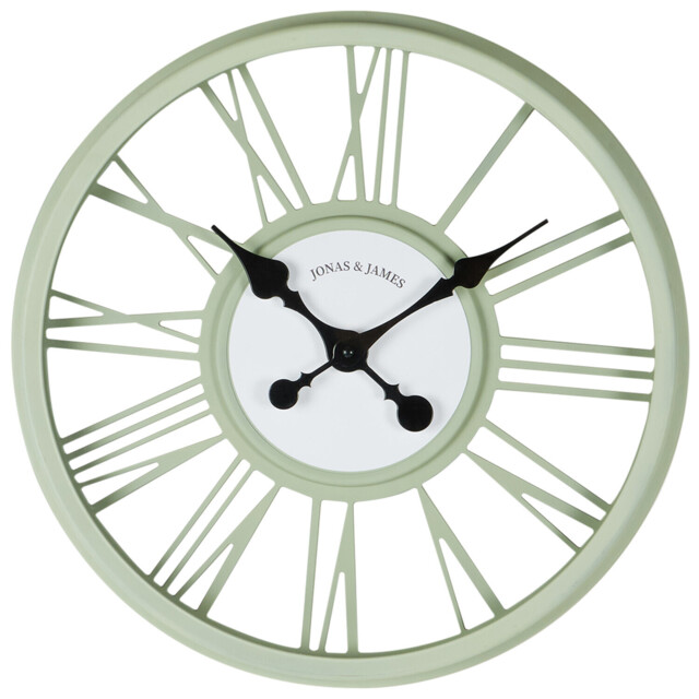 Jonas & James Sage Round 3D Wall Clock 44.5cm - image 1