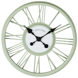 Jonas & James Sage Round 3D Wall Clock 44.5cm
