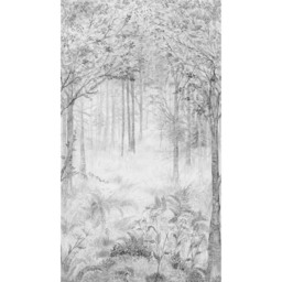 Grandeco Fairytale Trees Grey Mural - thumbnail 3