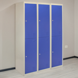 Monstershop 2 Door Blue Metal Storage Locker 3 Pack