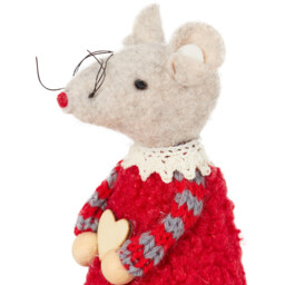 Single Hanging Heart Mouse Christmas Ornament in Assorted styles - thumbnail 3