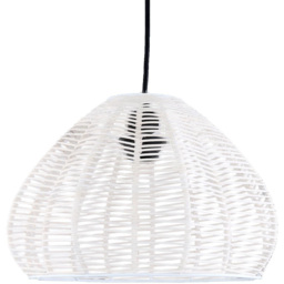 Tamar Wicker Design White Pendant Light - thumbnail 1
