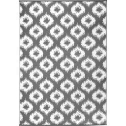 Madrid Geometric Diamond Outdoor Rug Grey - thumbnail 1