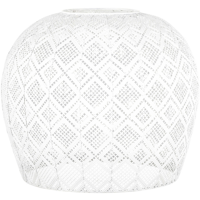 Geometric Domed White Pendant Light - image 1