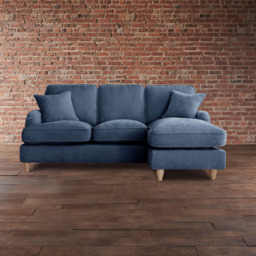 The Vienna 3 Seater Navy Right Hand Chaise Sofa - thumbnail 4