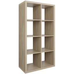 Homebase Clever Cube Light Oak Effect 8 Shelf Storage Unit - thumbnail 2