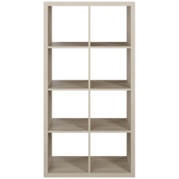 Homebase Clever Cube Light Oak Effect 8 Shelf Storage Unit - thumbnail 3