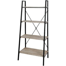 Natural 4 Tier Ladder Display Bookshelf - thumbnail 2