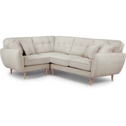 Opry Faro 4 Seater Button Back Linen Right Hand Corner Sofa - thumbnail 2